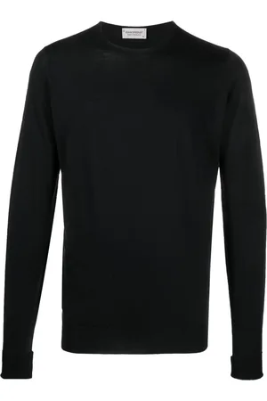 JOHN SMEDLEY Plain crew-neck jumper