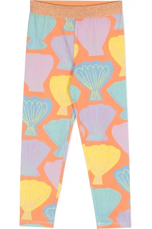 Stella McCartney Seashell-print stretch-cotton leggings