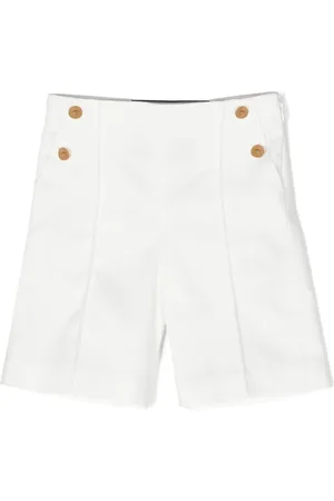 VERSACE Greca-detailing cotton shorts