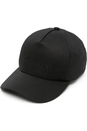 Saint Laurent Logo-embroidered gabardine-weave cap