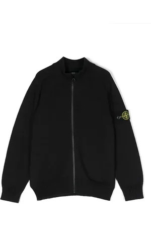 Stone Island Compass-motif cotton cardigan