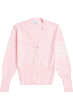 Thom Browne 4-Bar stripe cotton cardigan