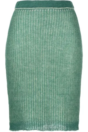 There Was One Jersey-knit pencil midi skirt