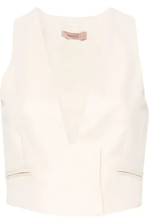 Twin-Set Slub-texture waistcoat