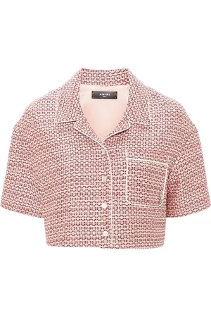 AMIRI Boucl?? cropped shirt