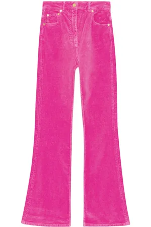 Ganni Corduroy organic-cotton blend flared jeans