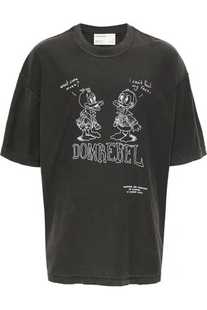 DOMREBEL Comic Pals graphic-print cotton T-shirt