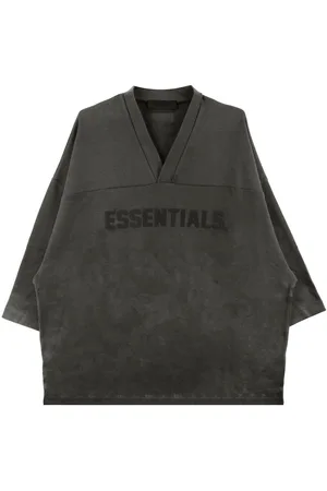 FEAR OF GOD Logo-print V-neck T-shirt