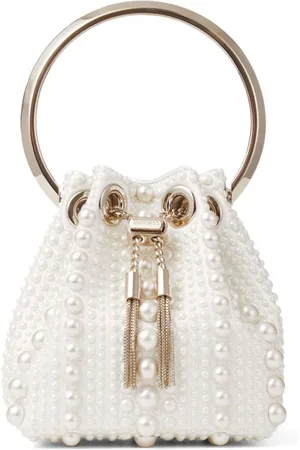 Jimmy Choo Bon Bon pearl-embellished mini bag