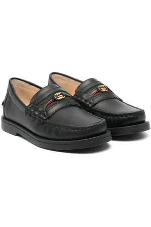 Gucci Interlocking G Web leather loafers