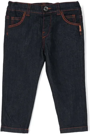 Missoni Logo-patch mid-rise slim-cut jeans