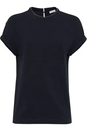 Brunello Cucinelli Keyhole detail T-shirt