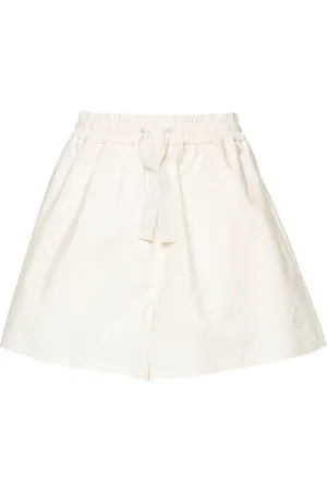 Moncler Logo-appliqu?? poplin shorts