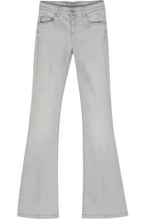 Liu Jo Low-rise flared washed jeans