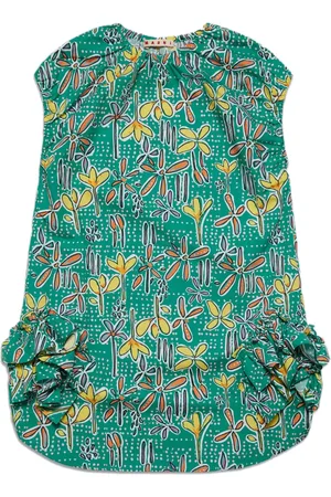 Marni Ruffle-detailed cotton dress