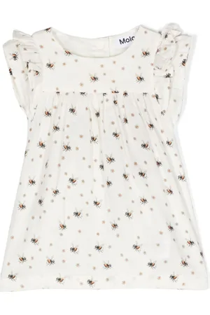 Molo Bee-print organic cotton dress
