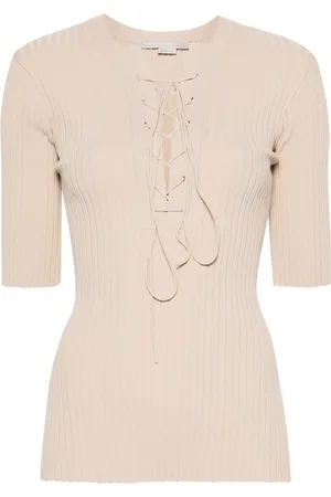Stella McCartney Lace-up ribbed top