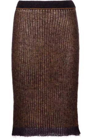 There Was One Jersey-knit pencil midi skirt
