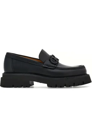 Salvatore Ferragamo Florian square-toe leather loafers