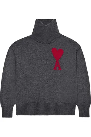 Ami Intarsia-logo wool jumper