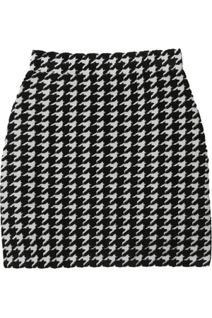 Burberry Houndstooth-pattern mini skirt