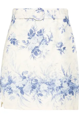 Twin-Set Floral-print mini skirt