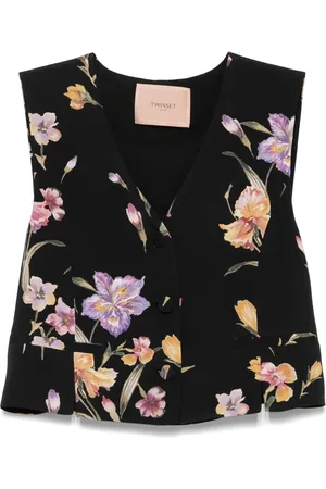 Twin-Set Floral-print waistcoat