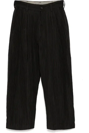 ZIGGY CHEN Front-pleat tapered trousers