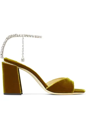 Jimmy Choo Saeda 85mm crystal-embellished sandals