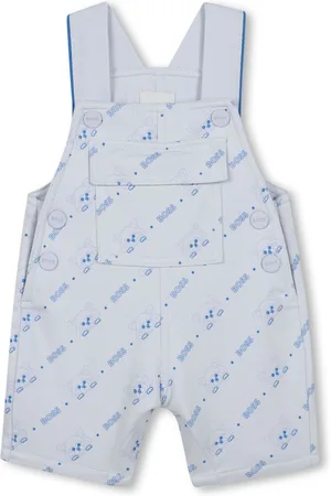 HUGO BOSS Logo-print dungarees