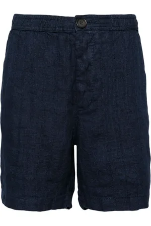 OLIVER SPENCER Straight-leg linen shorts