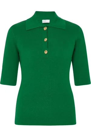 ROSETTA GETTY Ribbed polo top