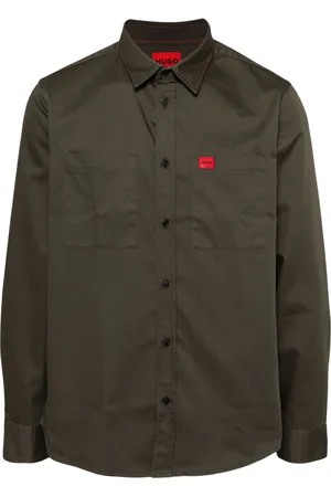 HUGO BOSS Logo patch shirt