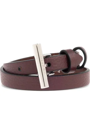 Alexander McQueen T-bar double-wrap bracelet