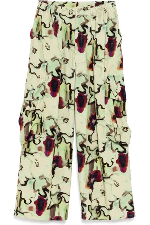 Collina Strada Watercolor Floral cargo pant