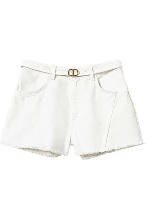 Twin-Set Oval T denim shorts