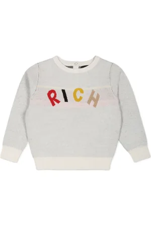 John Richmond Logo-intarsia sweater