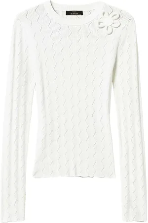 Twin-Set Floral-appliqu?? jumper