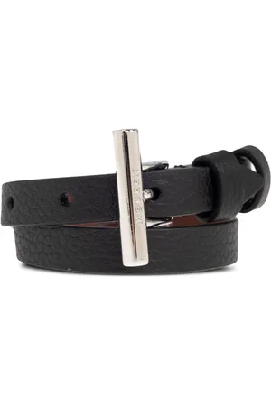 Alexander McQueen T-bar double-wrap bracelet