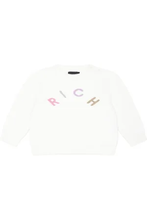 John Richmond Logo-intarsia sweater