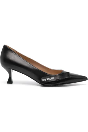 Moschino 60mm logo-print pumps