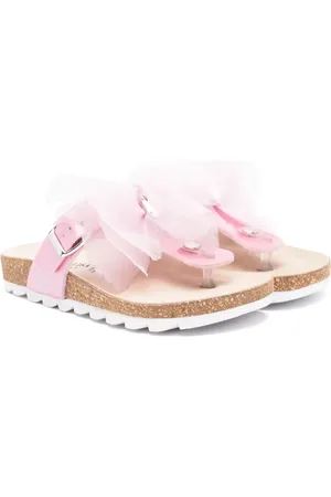 MONNALISA Butterfly-appliqué sandals