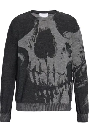 Alexander McQueen Skull-intarsia sweater