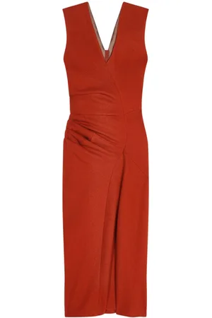 DRIES VAN NOTEN Draped midi dress