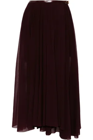 Serafini Pleated midi skirt