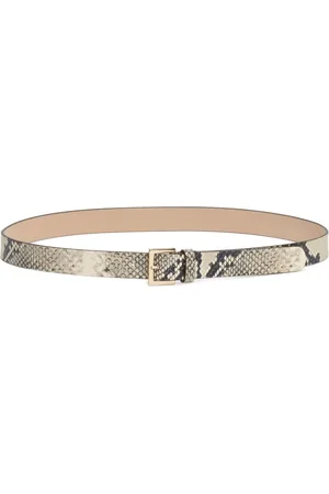 Fabiana Filippi Python-print leather belt
