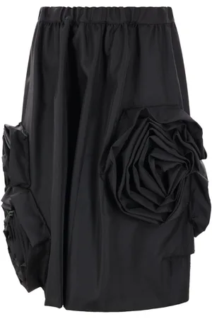 Comme des Garçons Flower-detailing midi skirt
