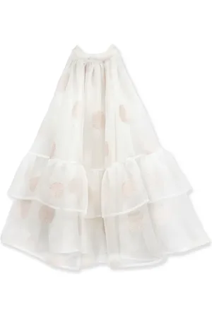 LA STUPENDERIA Embroidered tulle dress