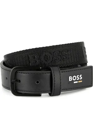 HUGO BOSS Logo-print leather belt