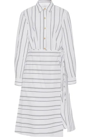 ROSETTA GETTY Striped asymmetric dress